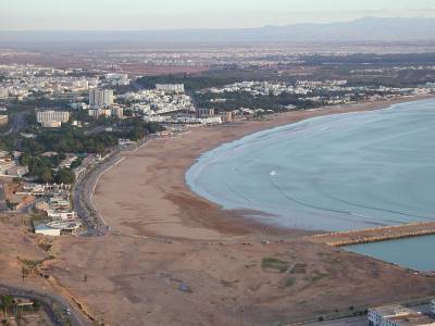 la plage d' agadir